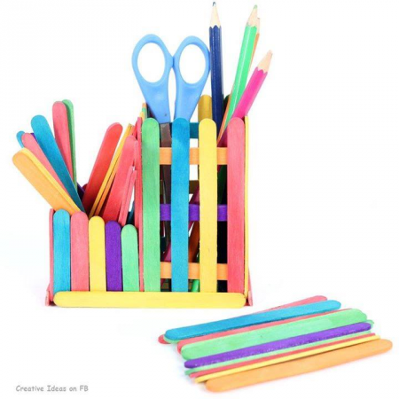 Pot à crayon arc-en-ciel